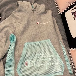 Gray Champion hoodie